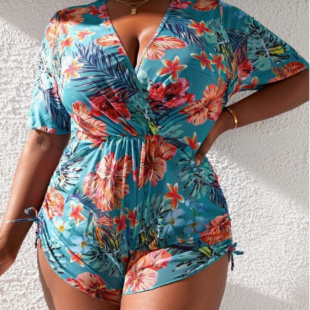 Tropical tankini set